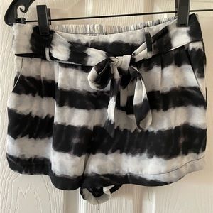 Black and White Tie-dye shorts